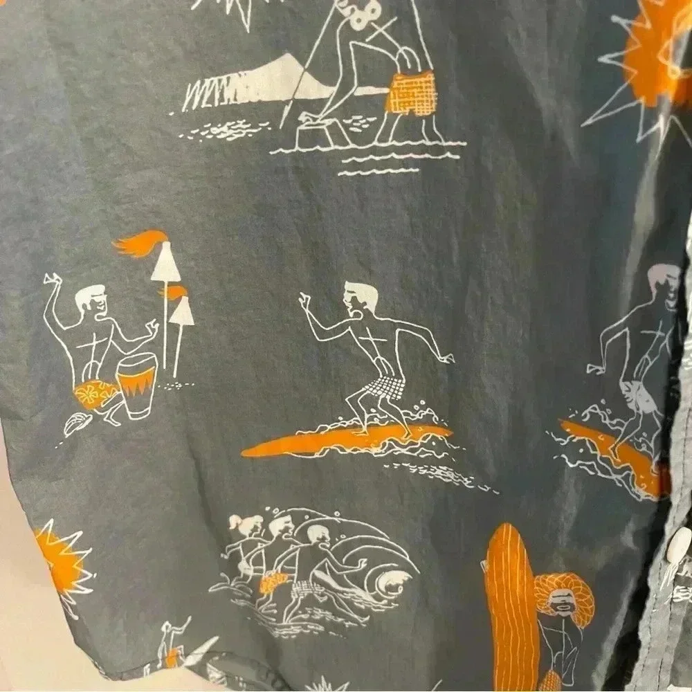 Lost at Sea Patterned Beach Button Down casual - Picture 5 of 7